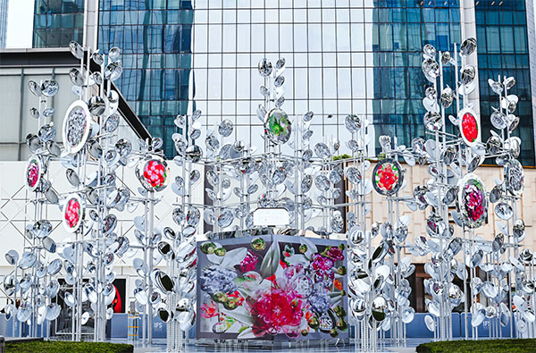 光聚之境Gathering Place藝術裝置。重慶IFS供圖