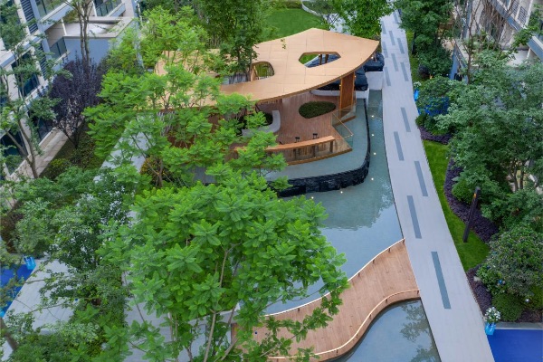 重慶華宇城御璟縵云交付實景圖。華宇集團供圖