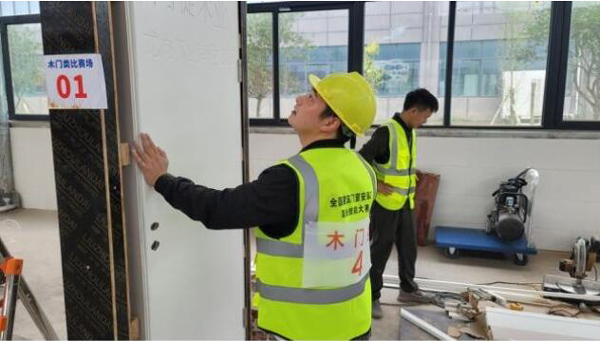 木門類比賽現場。企業供圖
