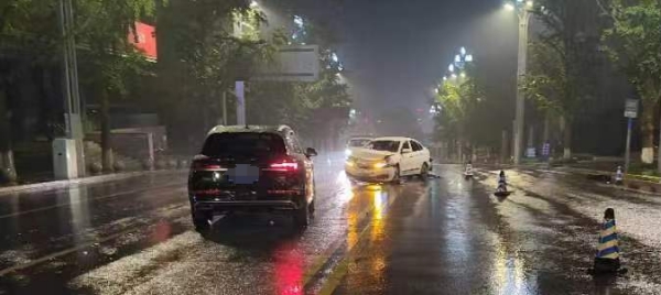 事故現場。重慶市公安局江北區分局供圖