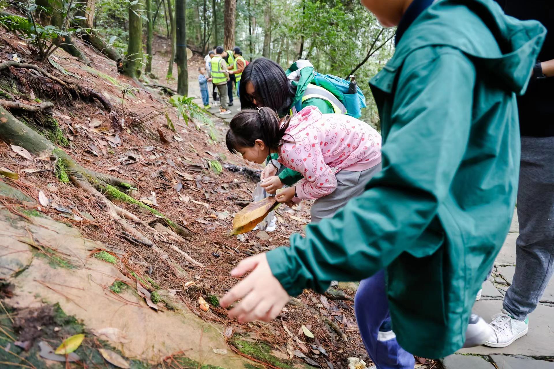 巡山拾撿垃圾。重慶市林業局供圖
