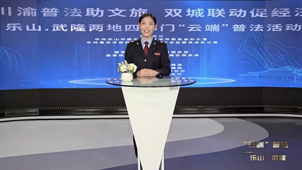 武隆區稅務局高文巧講解文旅業相關稅收優惠政策。視頻截圖