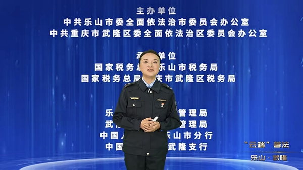 樂山市市場監督管理局洪平講解市場準入“異地同標”相關內容。視頻截圖