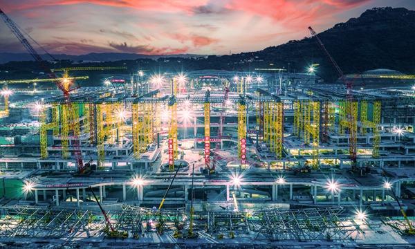 建設中的重慶東站。重慶交通開投集團供圖