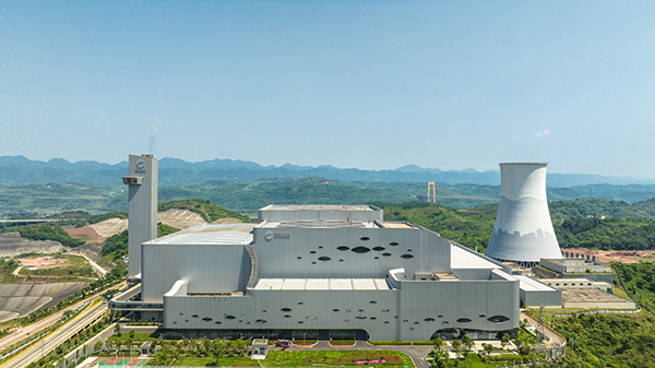 重慶市洛磧垃圾焚燒發電廠項目。中冶建工供圖