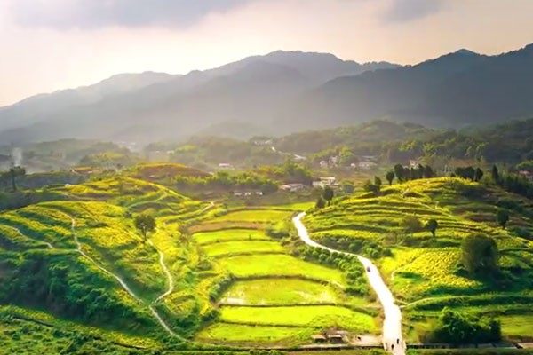 萬民村遠景。璧山區中醫院供圖