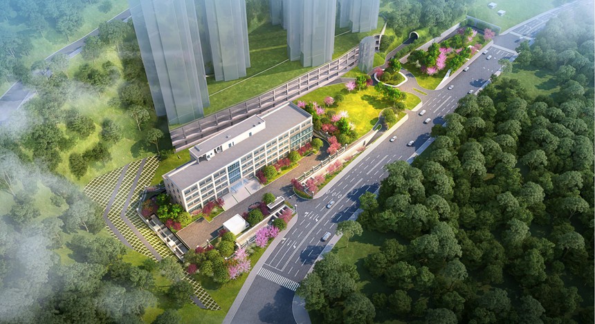 富華路停車場。林同棪國際工程咨詢（中國）有限公司供圖