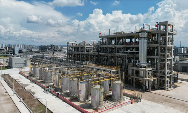 長風化學硝基苯生產裝置。長風化學供圖