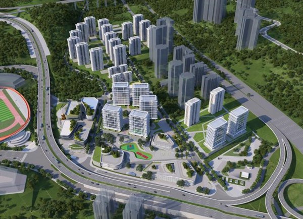 石馬立交TOD項目。交通開投集團供圖