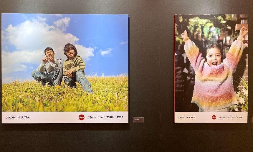 現場展出的攝影作品。馬春鵬攝