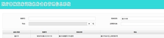 國家藥品監督管理局官網備案資料圖。重慶華美整形外科醫院供圖