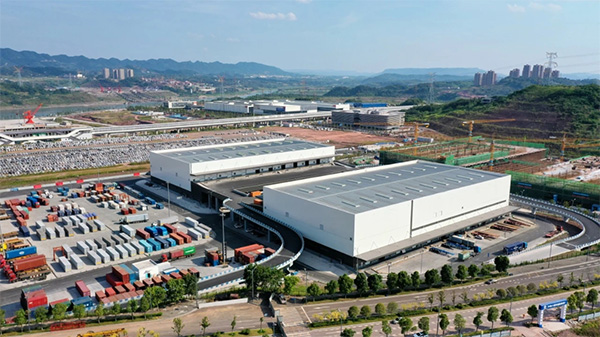 中新（重慶）多式聯運示范基地全景。曹徐松供圖