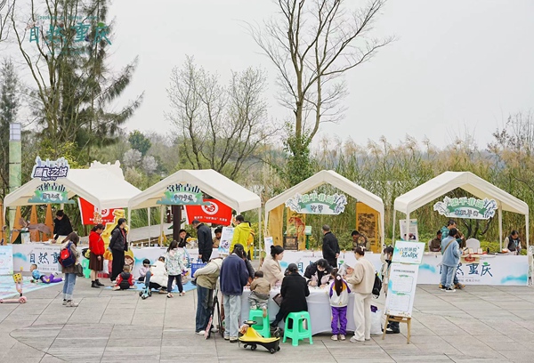 體驗豐富的自然市集。重慶市林業局供圖