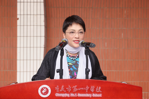 中國戲劇家協會副主席、重慶市文聯主席、重慶市川劇院院長沈鐵梅。唐文蕤攝