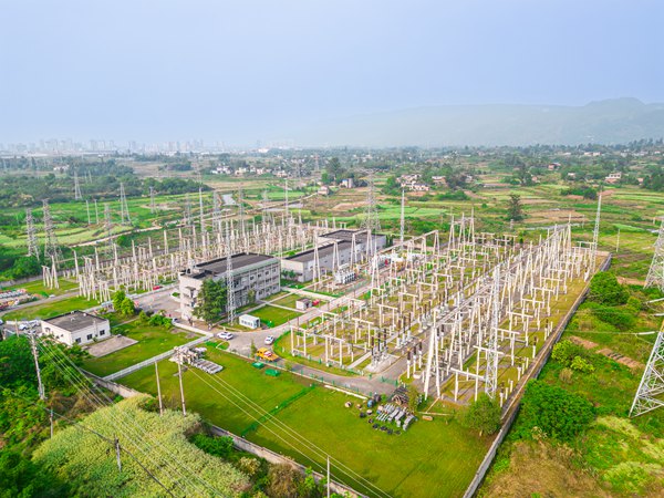 220千伏郵亭變電站全貌。國網重慶永川供電公司供圖