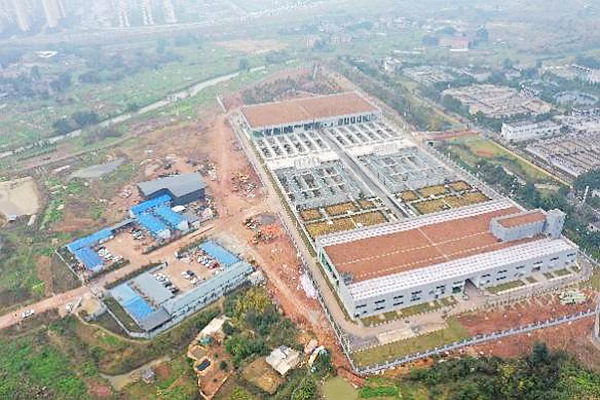 西永污水處理廠三期擴建工程。重慶設計集團有限公司市政設計研究院供圖