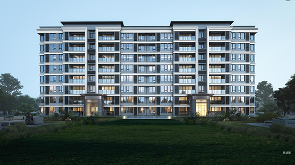 建筑立面意向圖。中建·光嶼供圖