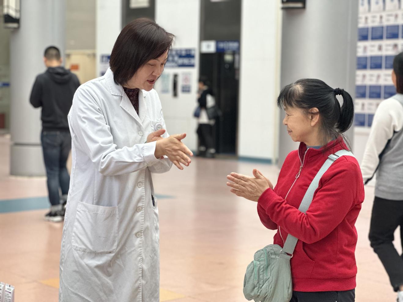 手衛生教學現場。重慶醫科大學附屬第三醫院供圖