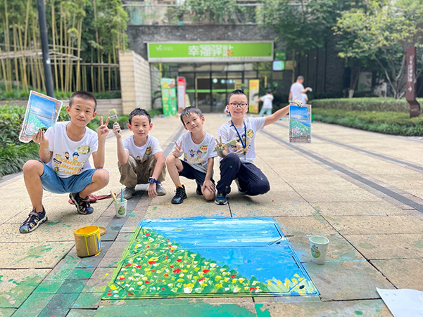 重慶萬科錦程小業主共創美麗社區。萬科物業供圖