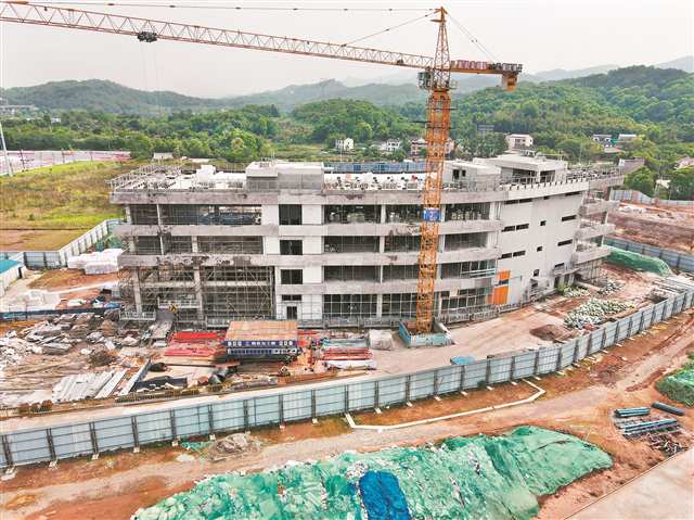 超瞬態實驗裝置項目建設現場。（受訪者供圖）