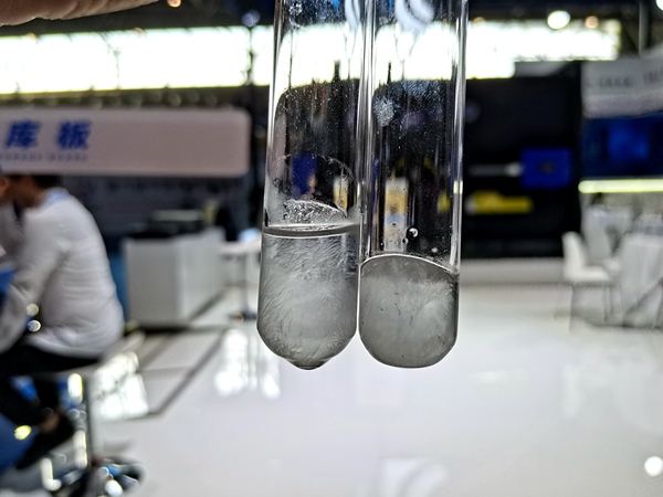 相變材料出現結晶。張艷攝