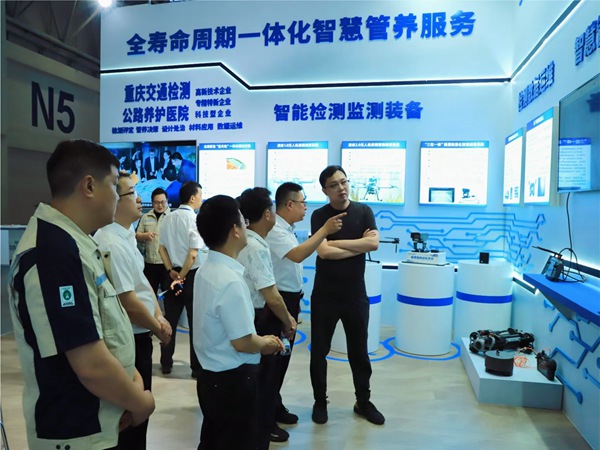 展會現場。重慶交通檢測供圖