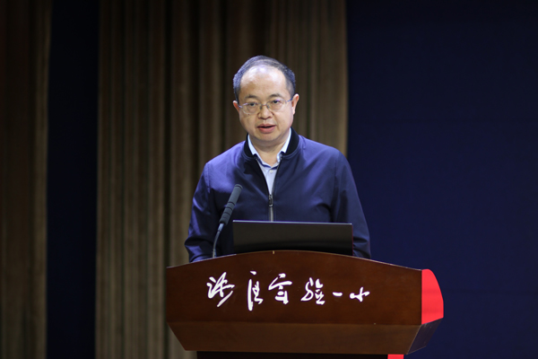 郭斌做總結發言。戚馨月攝