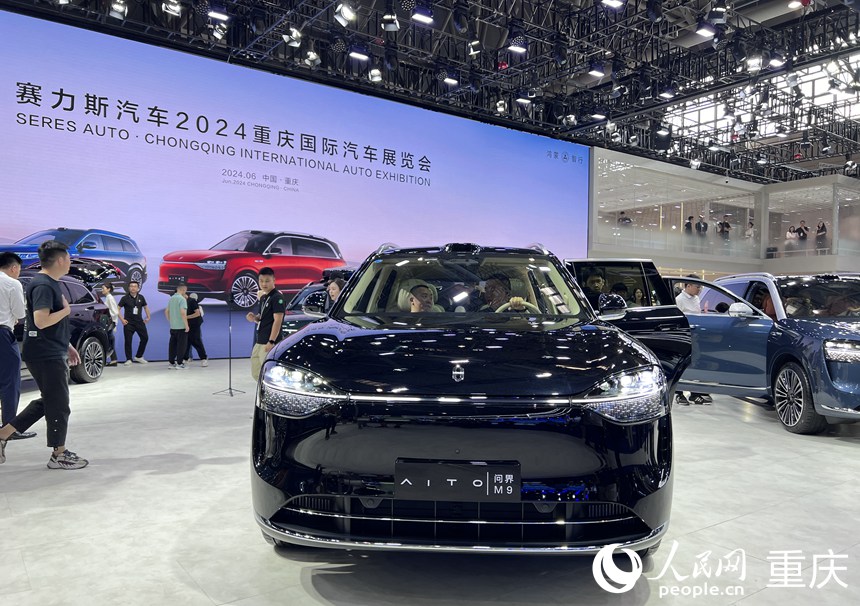 賽力斯展臺。人民網記者 胡虹攝