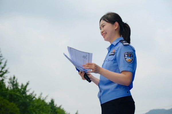 民警在現場開展反詐宣講課。主辦方供圖