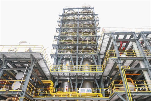 萬州分廠二級脫硫裝置。曾英豪攝