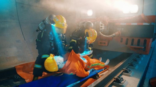 演練現場。譚堅強攝