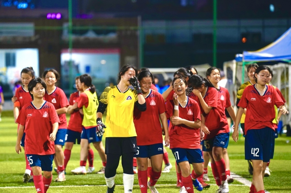 廣益女足賽場掠影。重慶廣益中學供圖