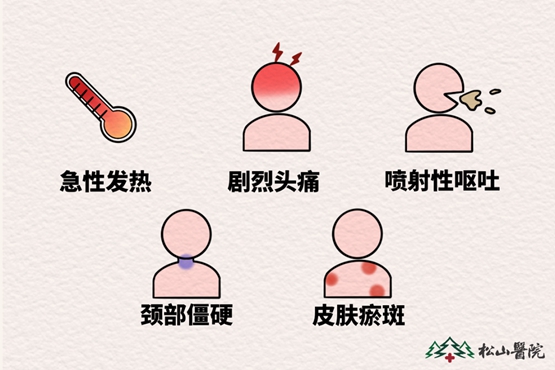 流腦癥狀。重慶松山醫院供圖