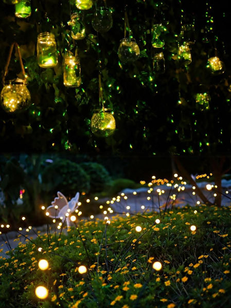 渝樂小鎮“雨林螢火奇妙夜”。重慶融創文旅城供圖