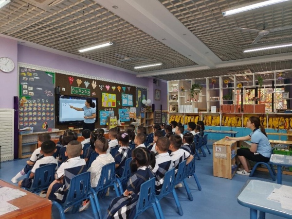 學監督導。合川區新華幼兒園供圖