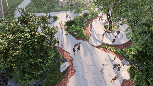 萬科星光天空之城“現代社區”構建。重慶萬科供圖