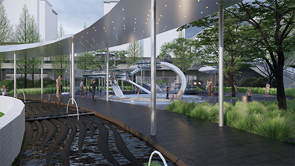 萬科星光天空之城效果圖。重慶萬科供圖