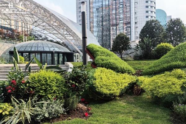 重慶黃桷樹空中花園一角。大都會東方廣場供圖