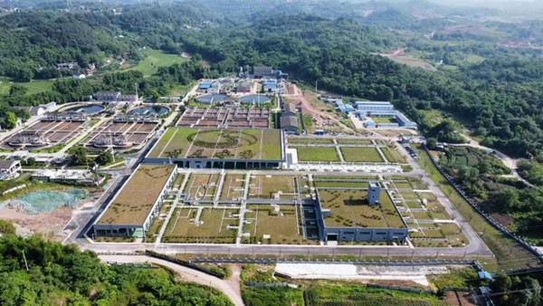 土主污水處理廠三期擴建工程全景圖。重慶設計集團有限公司市政設計研究院供圖