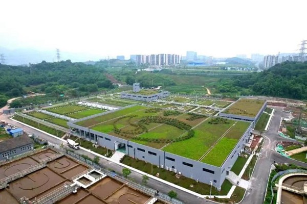 土主污水處理廠三期擴建工程全景圖。重慶設計集團有限公司市政設計研究院供圖