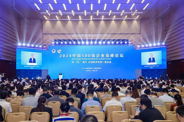 2024中國企業500強榜單發布。新鷗鵬集團供圖
