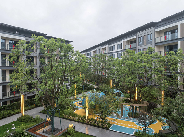 交付實景圖。越秀重慶供圖