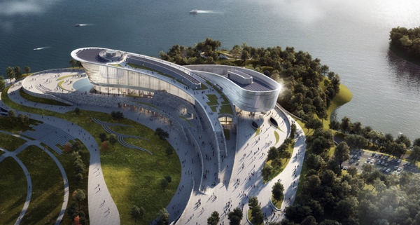 萬州區北濱公園科技館效果圖。萬州區住房城鄉建委供圖