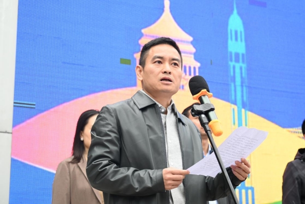 該校黨委副書記、校長張攀致辭。重慶能源工業技師學院供圖