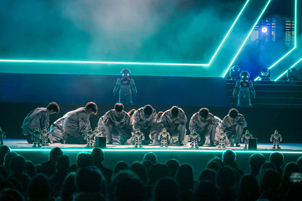 晚會現場。重慶對外經貿學院供圖