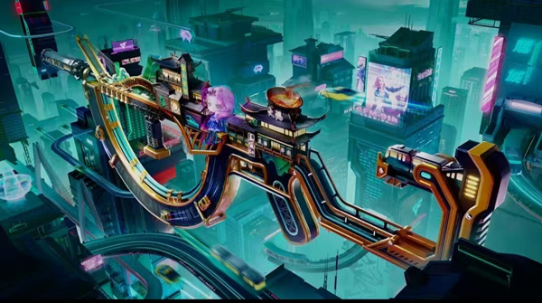 穿越火線手游的重慶元素。受訪者供圖