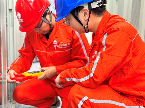 圖為秋檢現場。國網重慶超高壓公司供圖