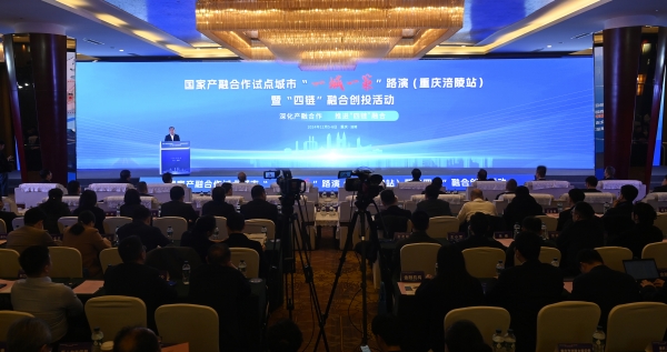 國家產融合作試點城市“一城一策”路演（重慶涪陵站）活動現場。朱志強攝