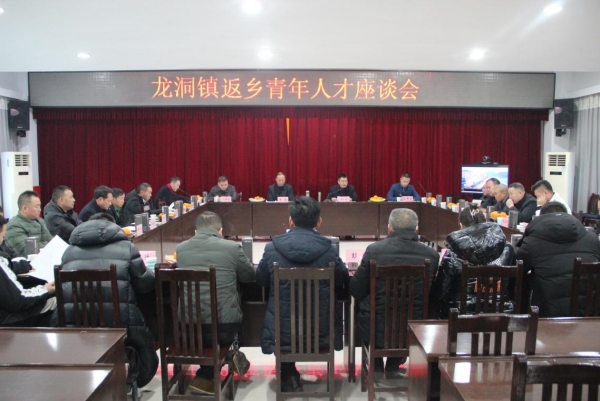 龍洞鎮返鄉青年人才座談會。龍洞鎮供圖