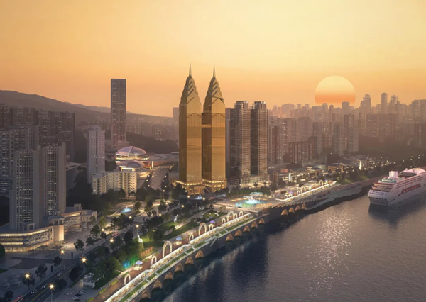 南濱LAB濱江商業街區效果圖。 受訪單位供圖